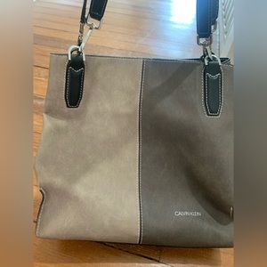 Calvin Klein Two Toned Gray purse